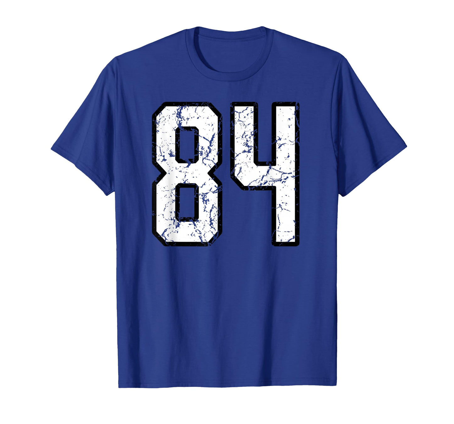 White and Black Sports Number 84 Jersey Uniform Player T-Shirt
