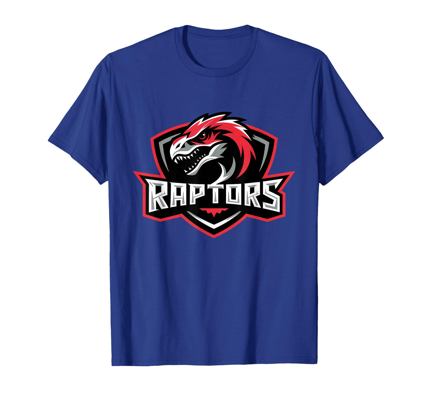 Aggressive Velocirax Mascot Head Dinosaur Esport Team Logo T-Shirt
