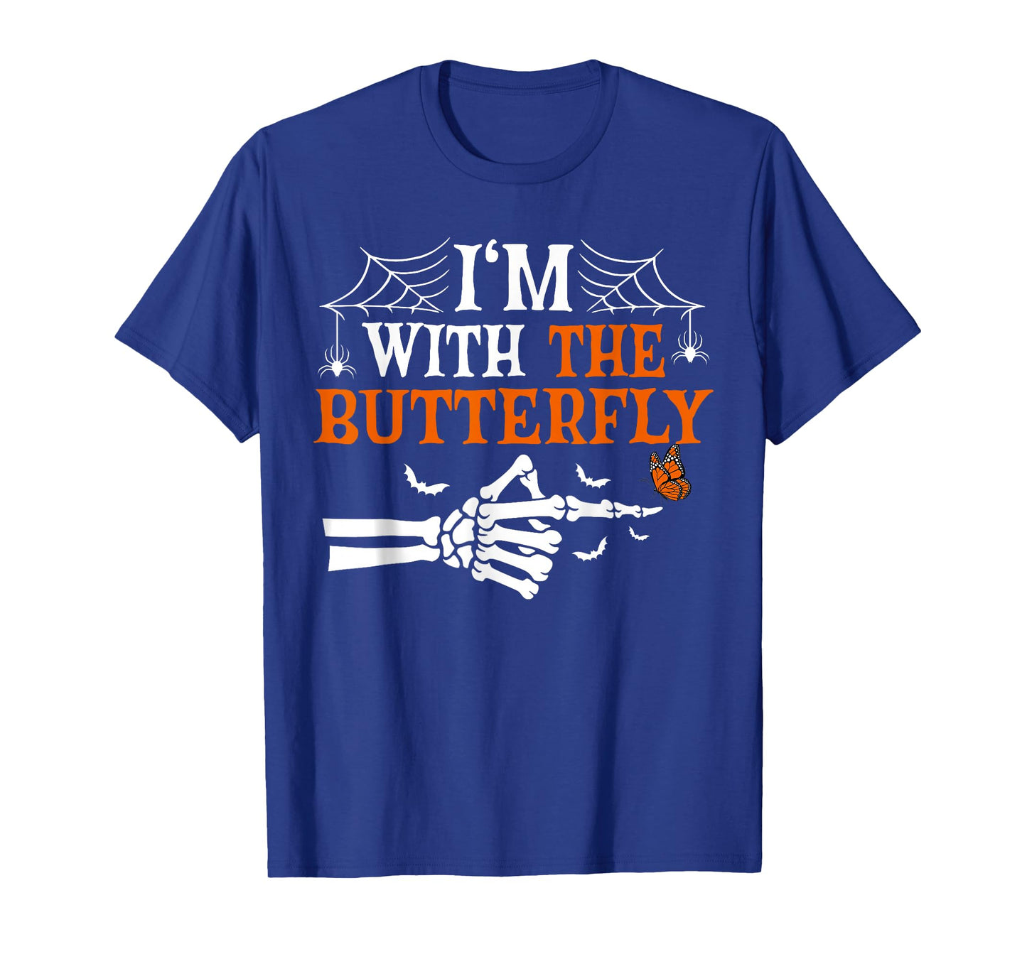 I'm with Butterfly Halloween Costume Couples Matching T-Shirt