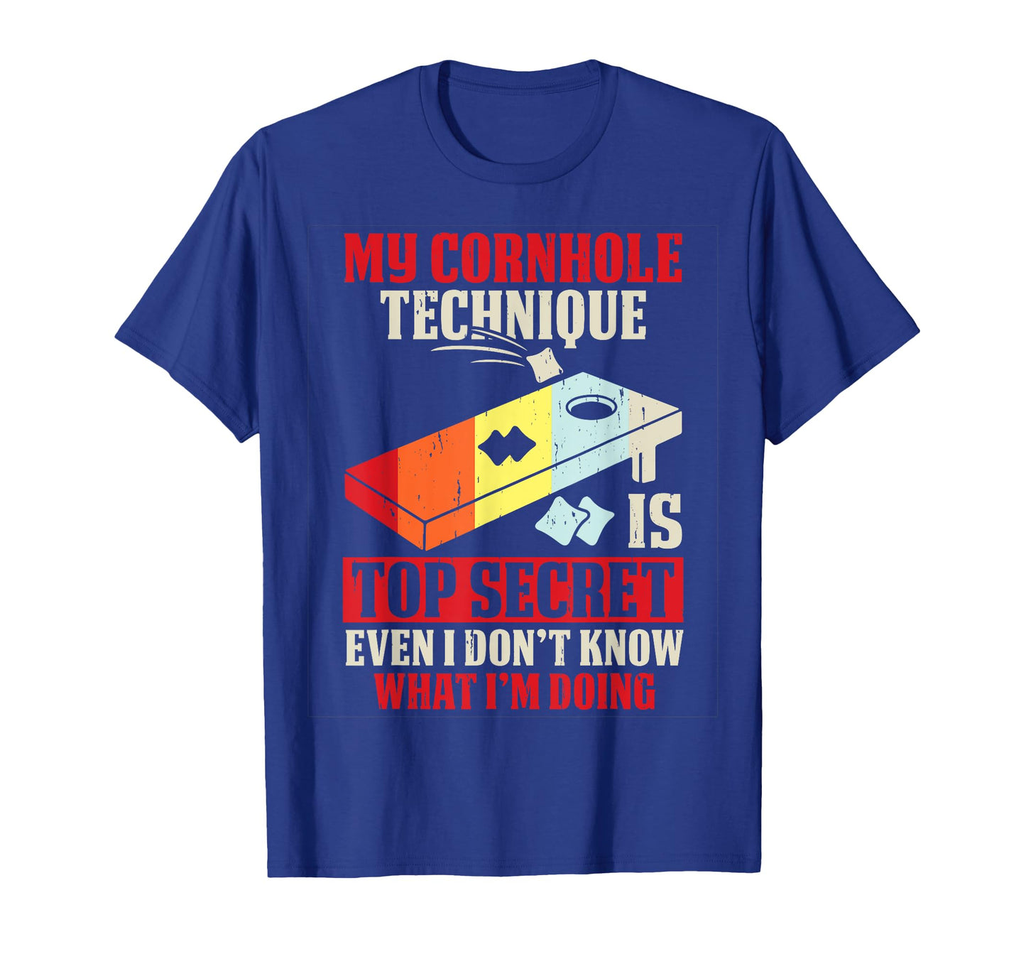 Funny Cornhole T-Shirt, Small, Black
