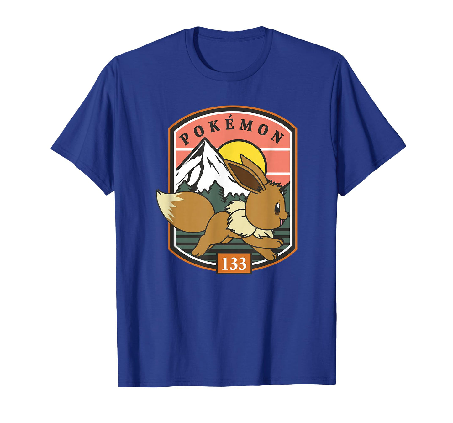 PokΓ©mon 133 Eevee Outdoor Adventure Forest Park Badge T-Shirt
