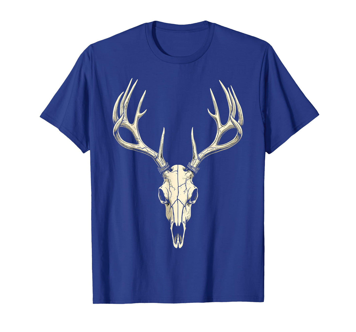 Deer Skull Tee Bow Hunter Dad Hunt Fan Vintage Hunting T-Shirt