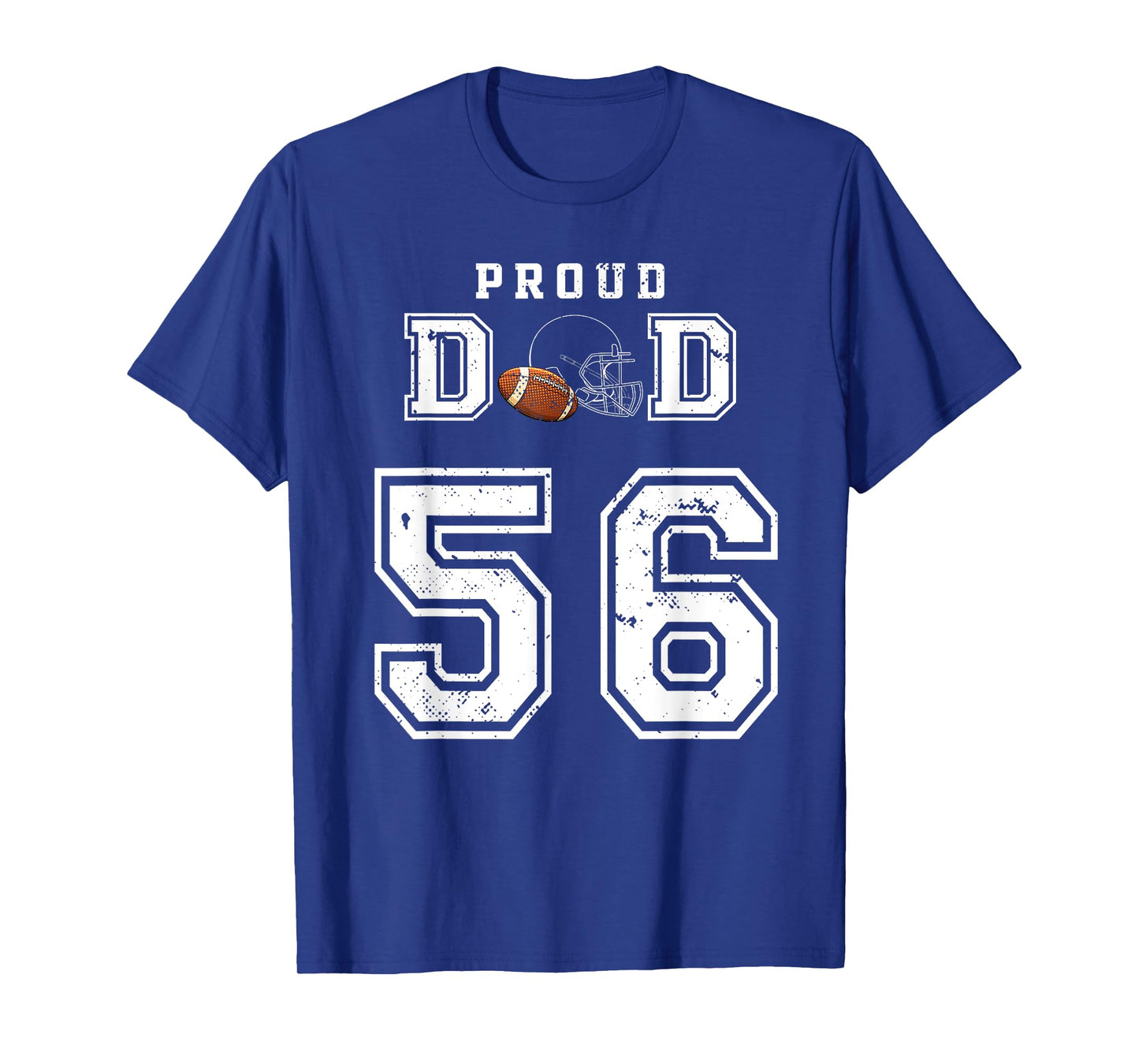 Custom Proud Football Dad Number 56 Personalized For Men T-Shirt