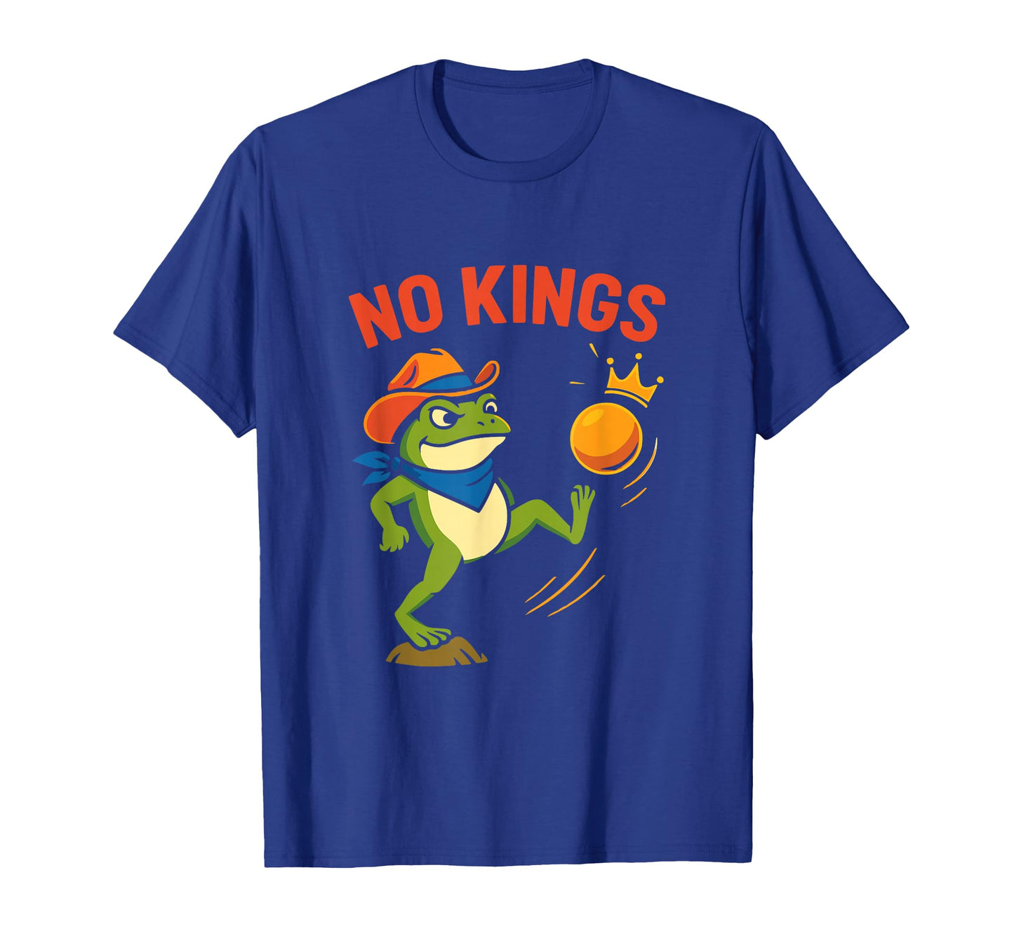 Vintage Portland No Kings Portland Frog Protest Men Women T-Shirt