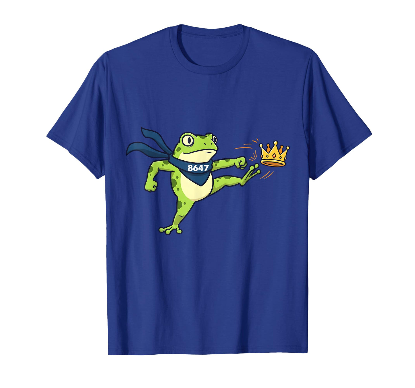 Portland Frog Funny Frog 8647 No Kings Funny Frog Meme Crown T-Shirt