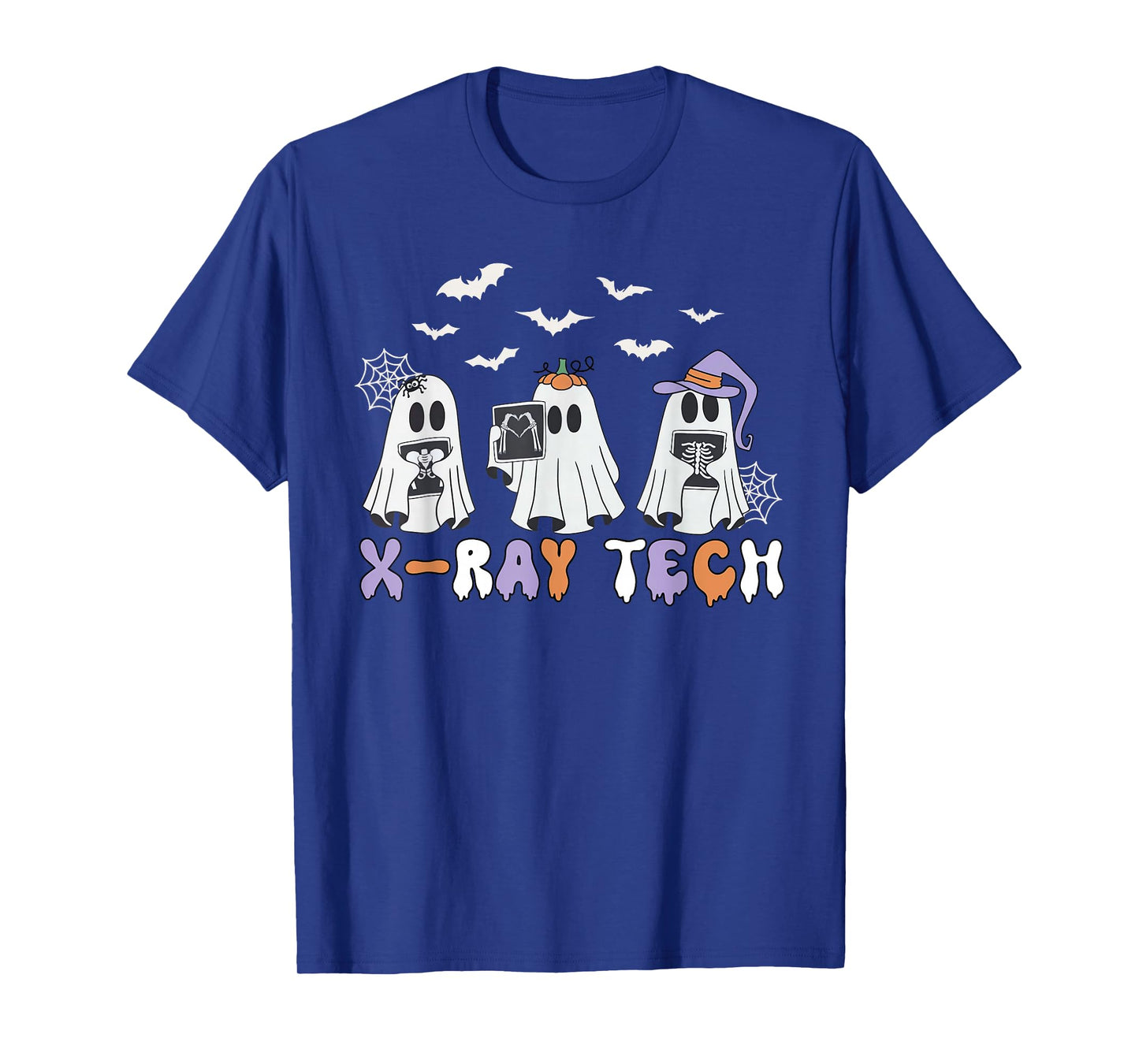 Cute Funny X-ray Tech Ghosts Boo Sheet Radiology Halloween T-Shirt