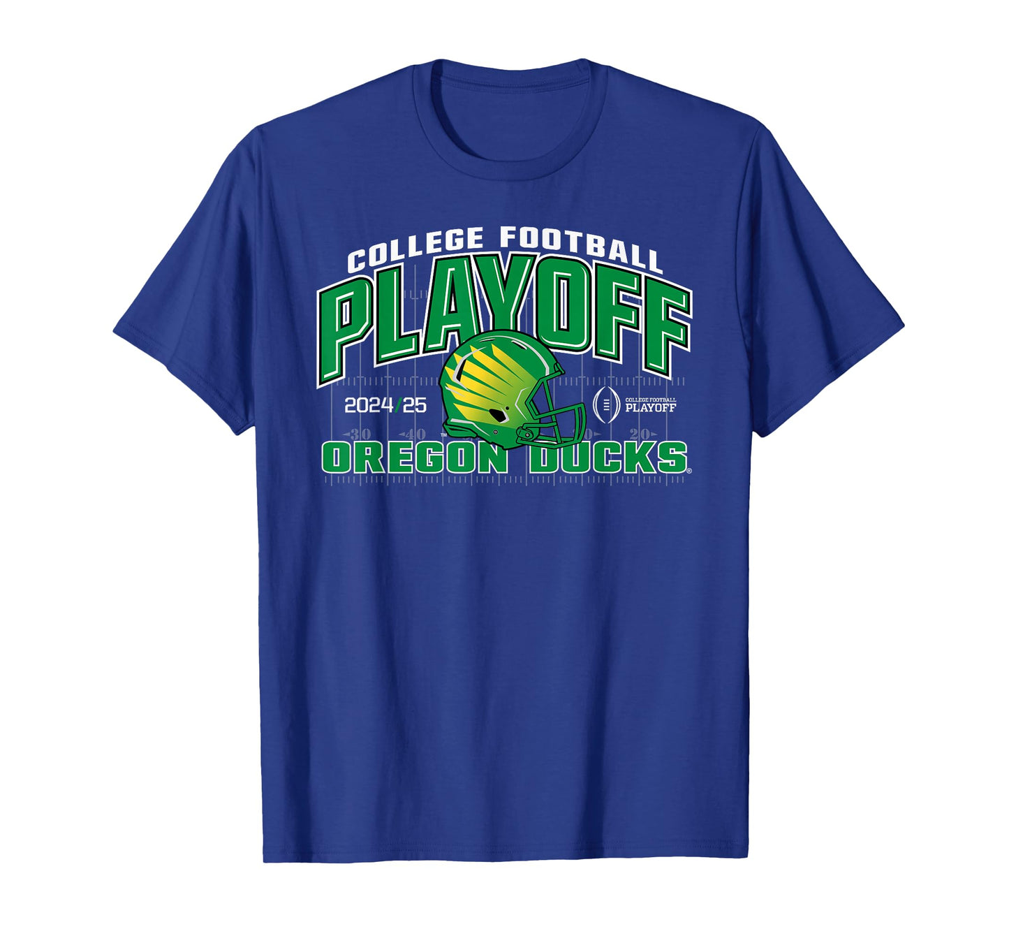 Elite Authentics Oregon Ducks Unisex-Adult College Football Playoff CFP 2024-2025 T-Shirt - Black, Short Sleeve, Crew Neck, Straight Fit, Adult Size 6/7