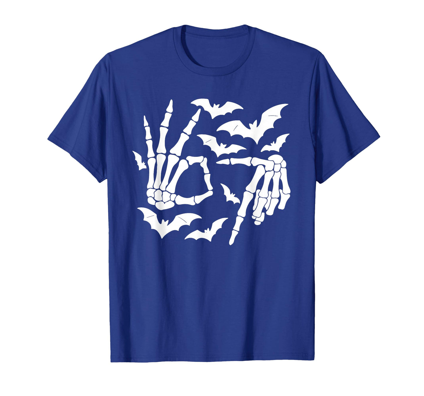 6 7 Meme Halloween Skeleton Hand Sign Graphic T-Shirt