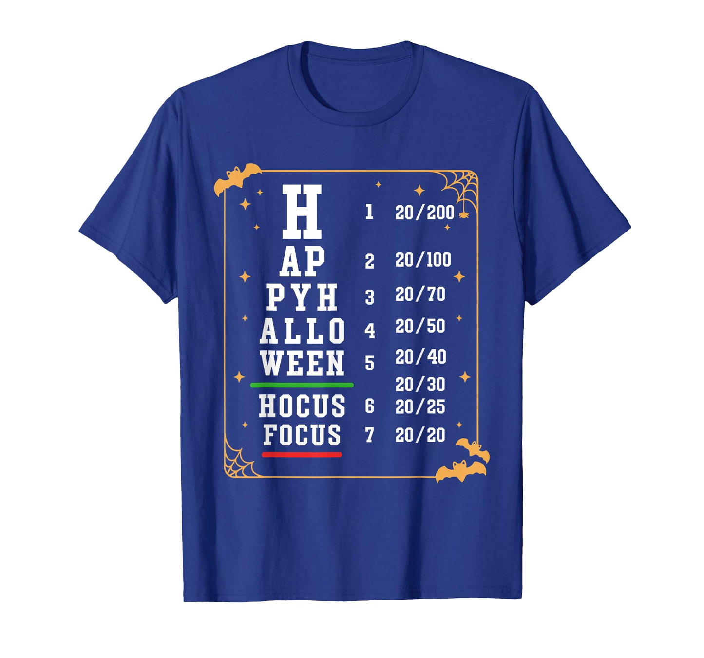 Optometry Halloween Spooky Ophthalmologist Funny Eye Doctor T-Shirt
