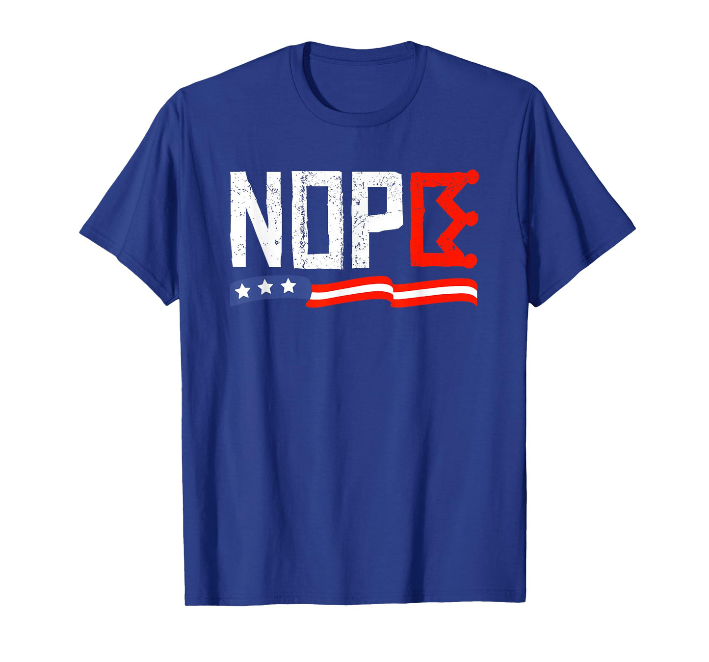No Kings Nope Retro American Freedom Design T-Shirt