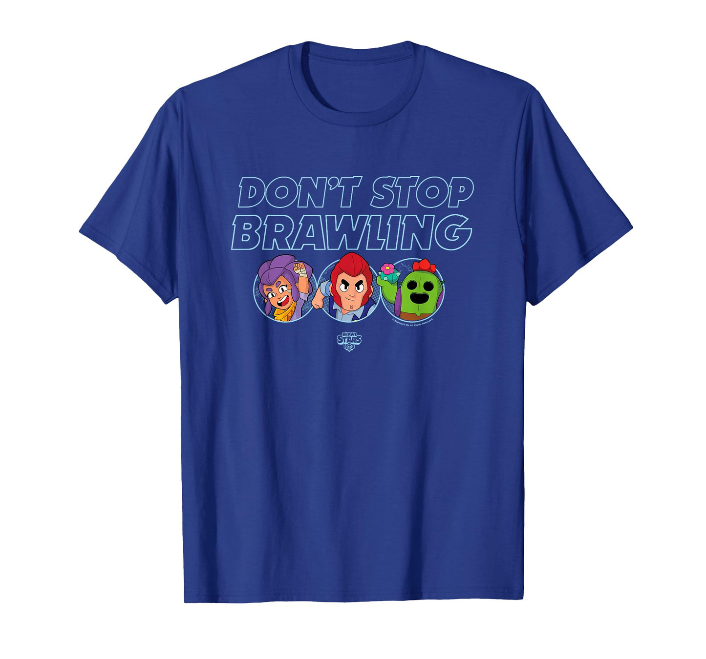 Brawl Stars Don't Stop Brawling Colt Spike & Shelly Portrait T-Shirt
