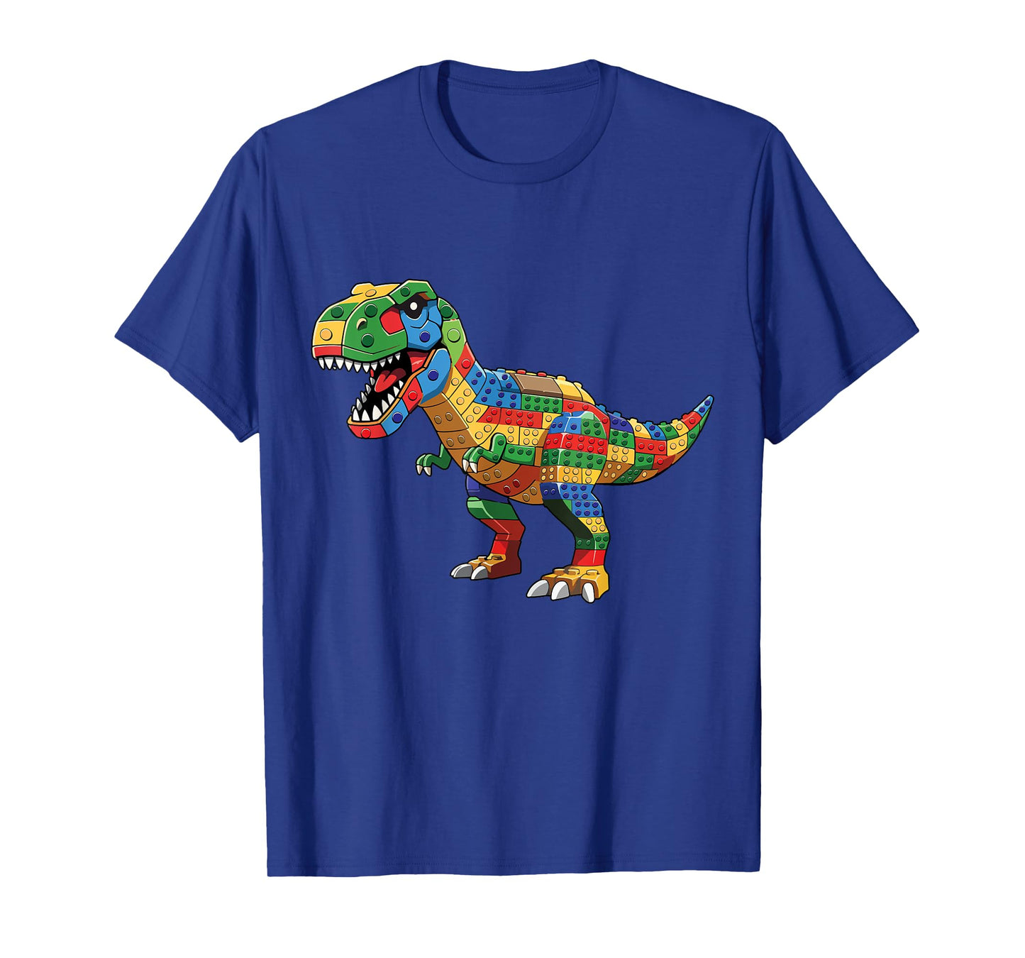 Dinosaur Raptor Master Builder Block Building Brick Builder T-Shirt