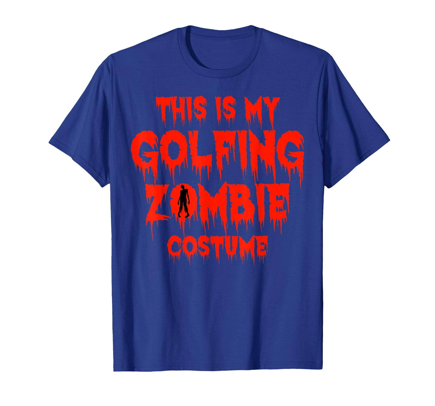 Halloween Golf Player Zombie Costume Golfer All Hallows' Day T-Shirt