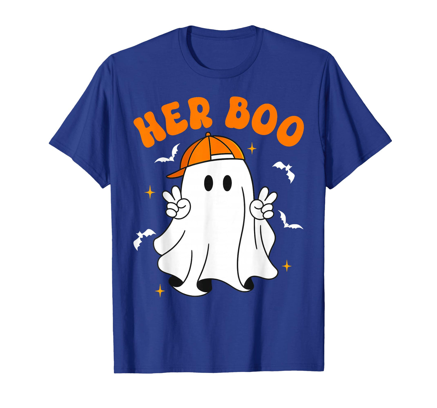 Her Boo & His Boo Funny Matching Halloween Couples T-Shirt