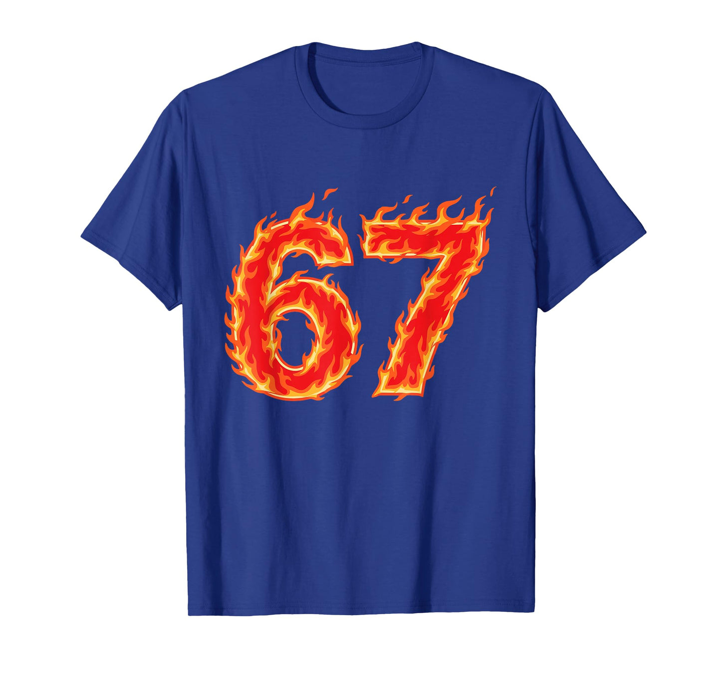 67 Meme Six Seven Flame Fire Funny Gen Alpha Slang T-Shirt