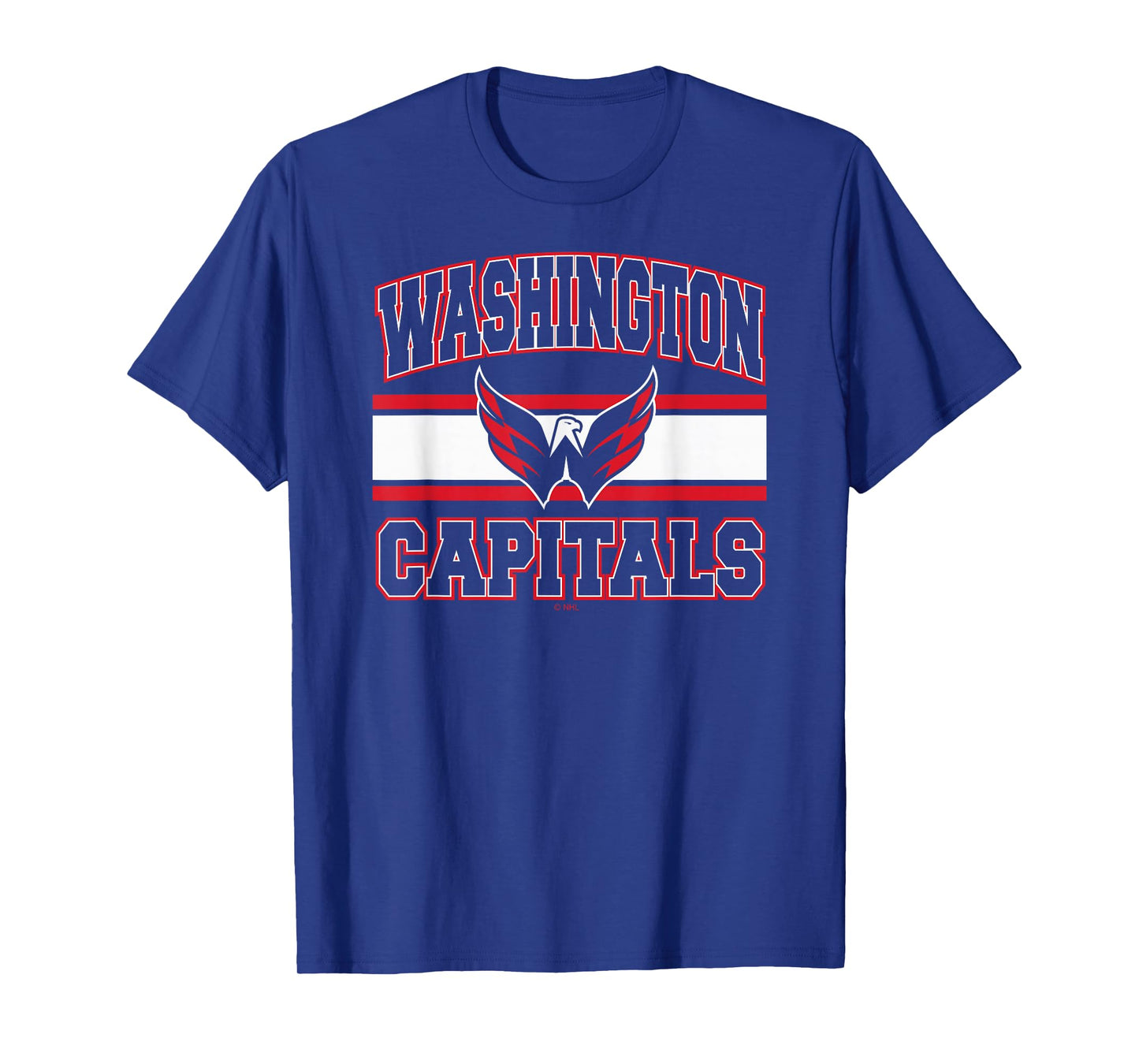 Washington Capitals Stripe Navy Officially Licensed T-Shirt