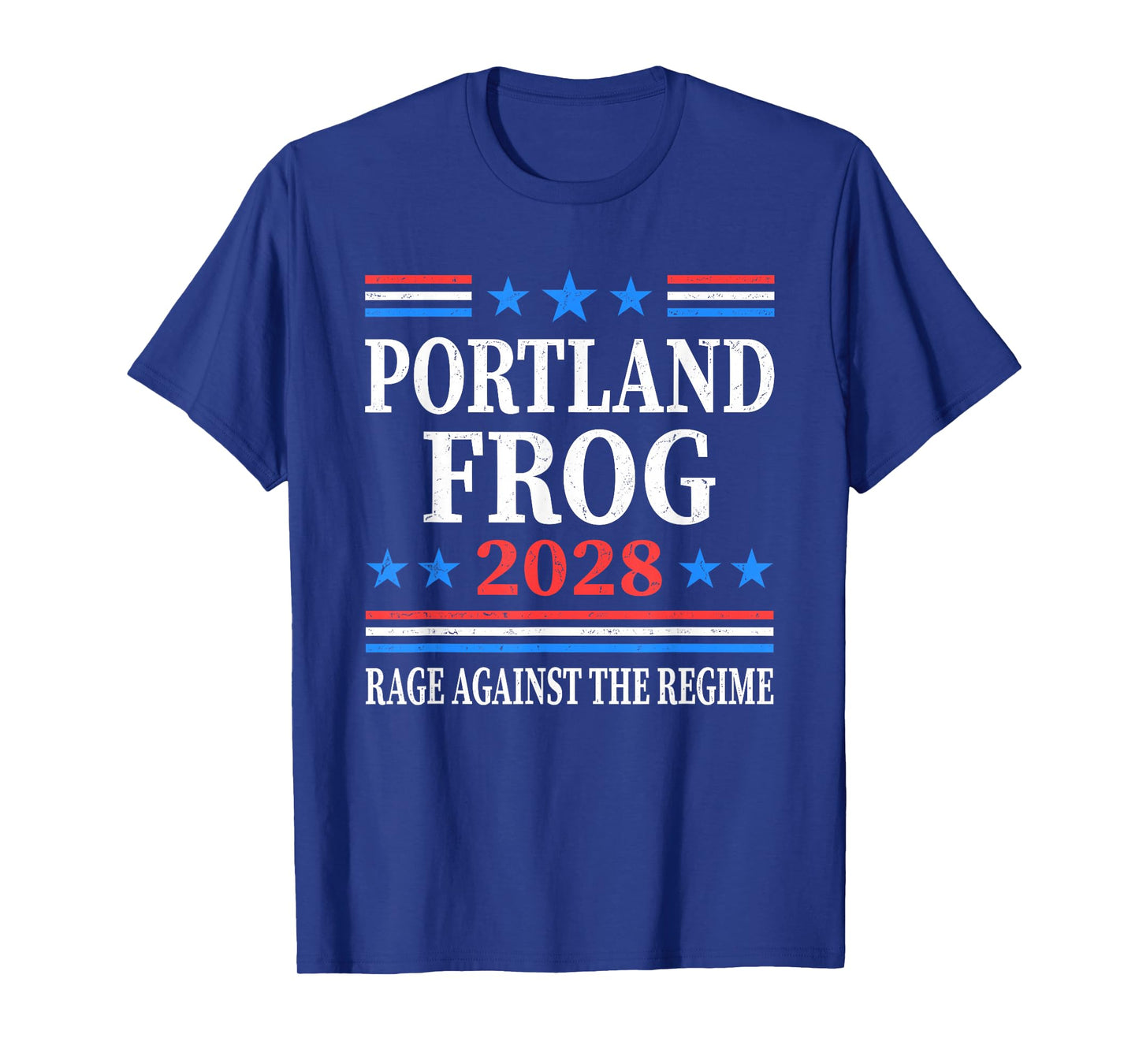 Portland Frog 2028 Rage Against The Regime US Flag Vintage T-Shirt