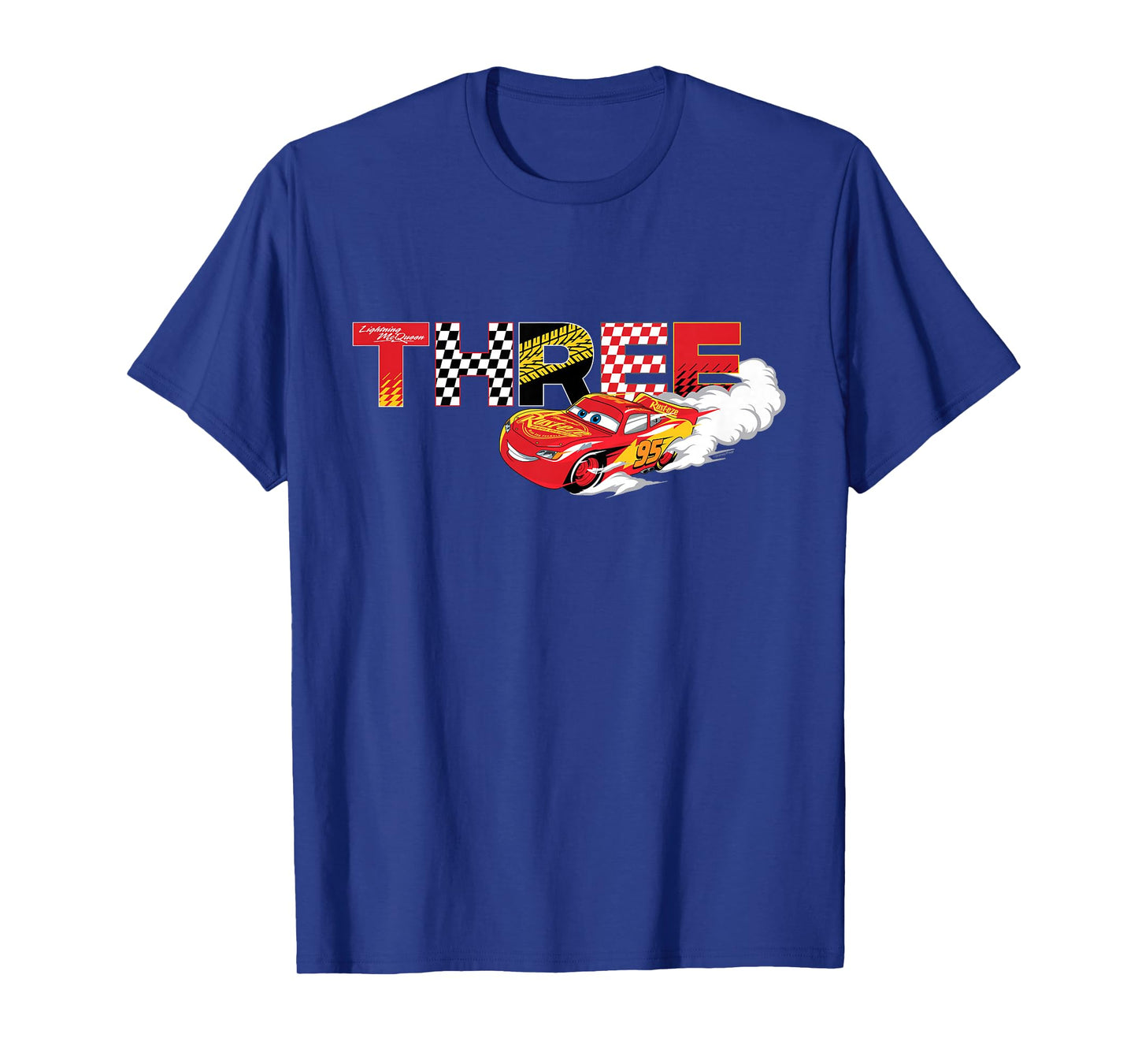 Disney & Pixar's Cars Numbers 3 Third 3rd Birthday Party T-Shirt