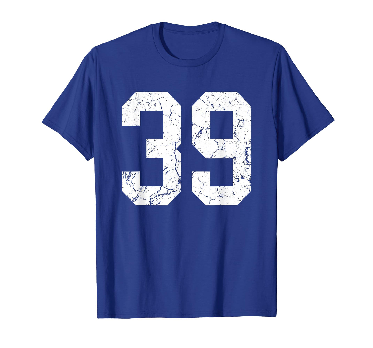 Grunge White Number 39 Jersey Uniform Player Fan T-Shirt