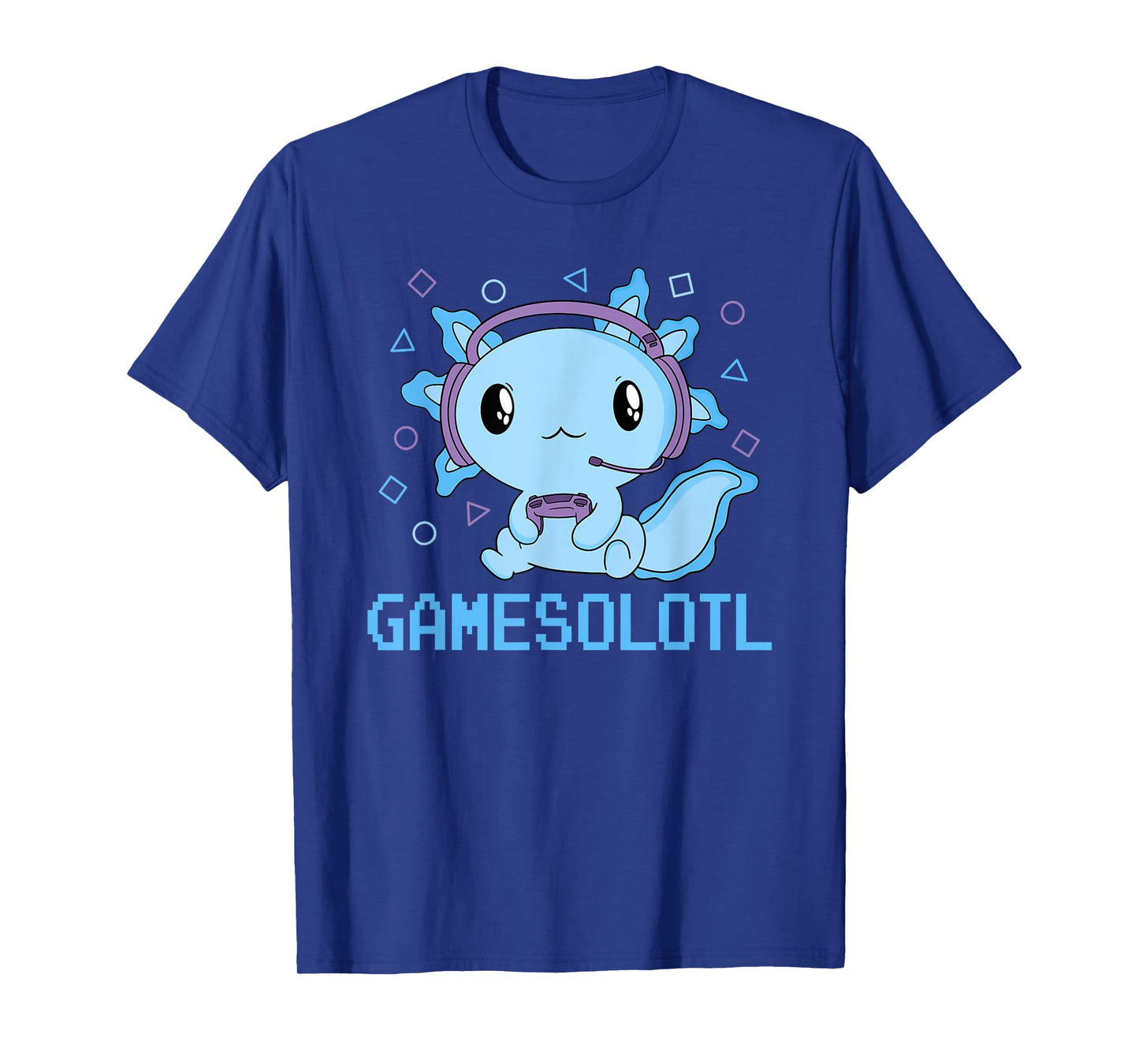 Funny Gamesolotl Kawaii Gaming Axolotl Video Gamer Boys Kids T-Shirt