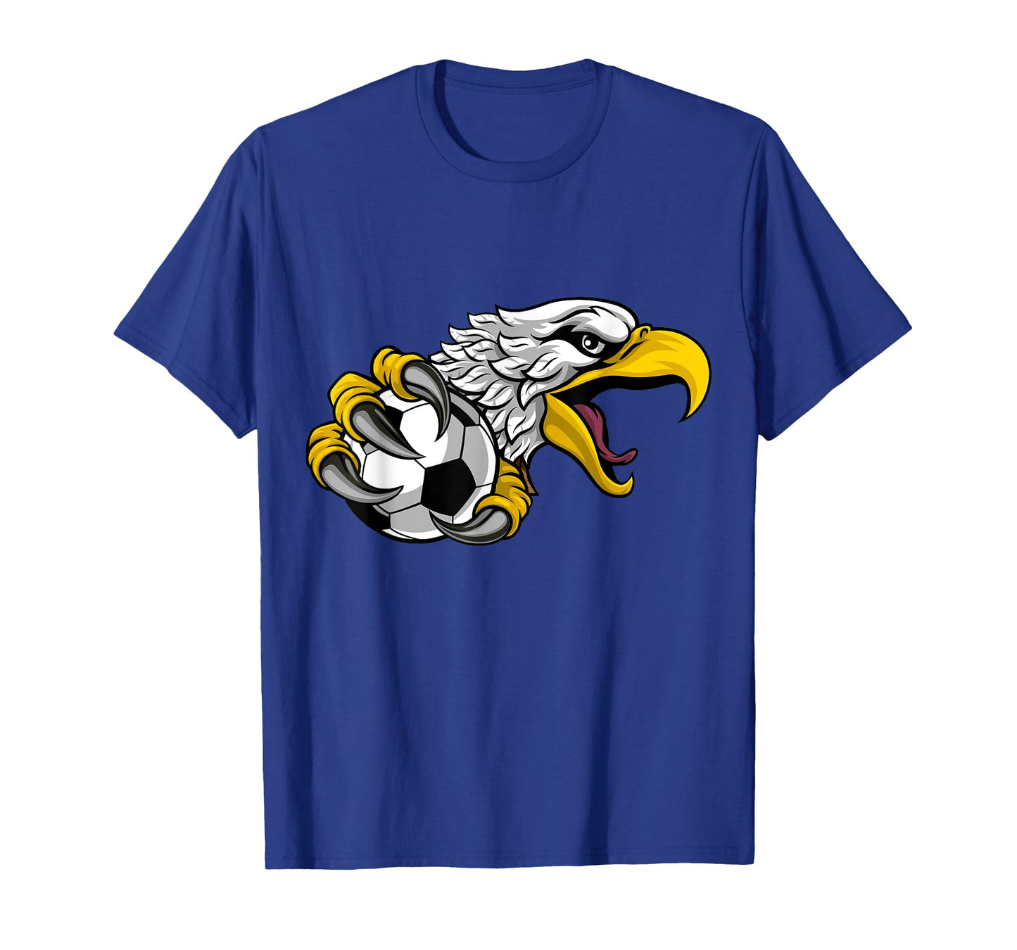 Eagle Hawk Soccer Football Cartoon Character T-Shirt