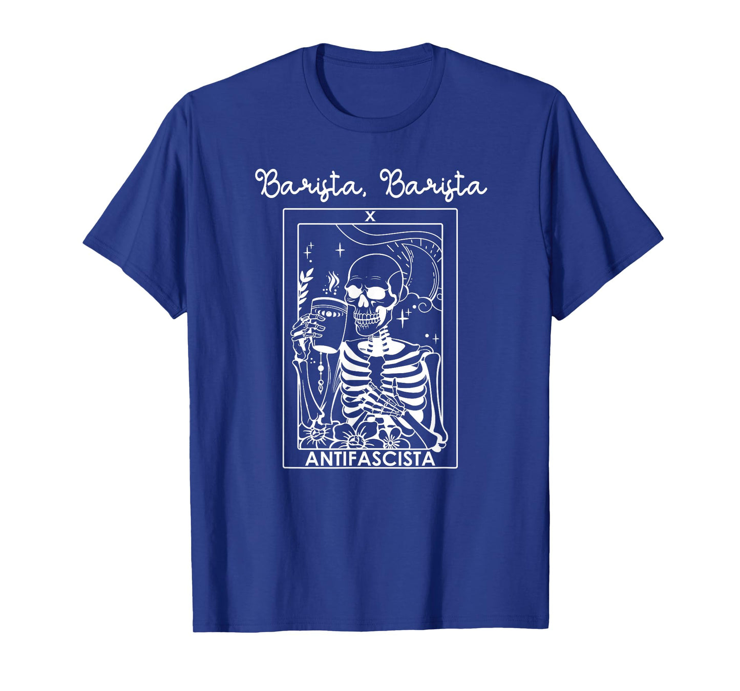 Barista Siempre Antifascista Fall Fascism Resist Halloween T-Shirt