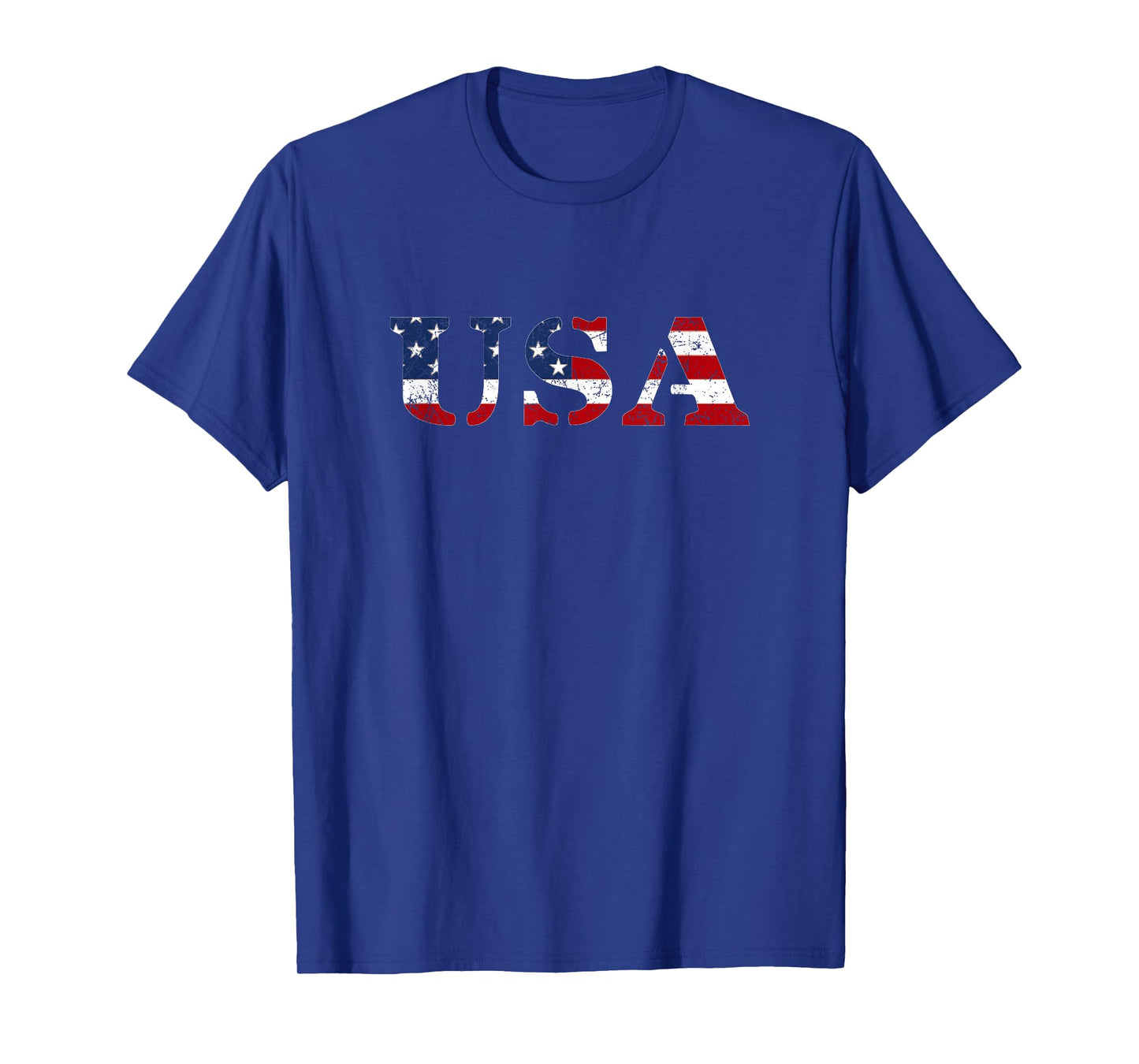 USA Distressed US Flag Patriotic Fourth of July America T-Shirt