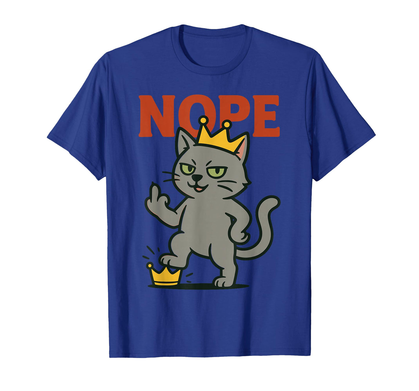 No Kings Nope Retro American Freedom Design T-Shirt