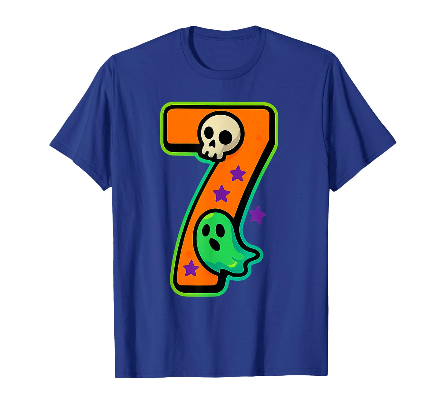 Number 7 Funny Meme Saying 6 7 Six Seven Halloween T-Shirt