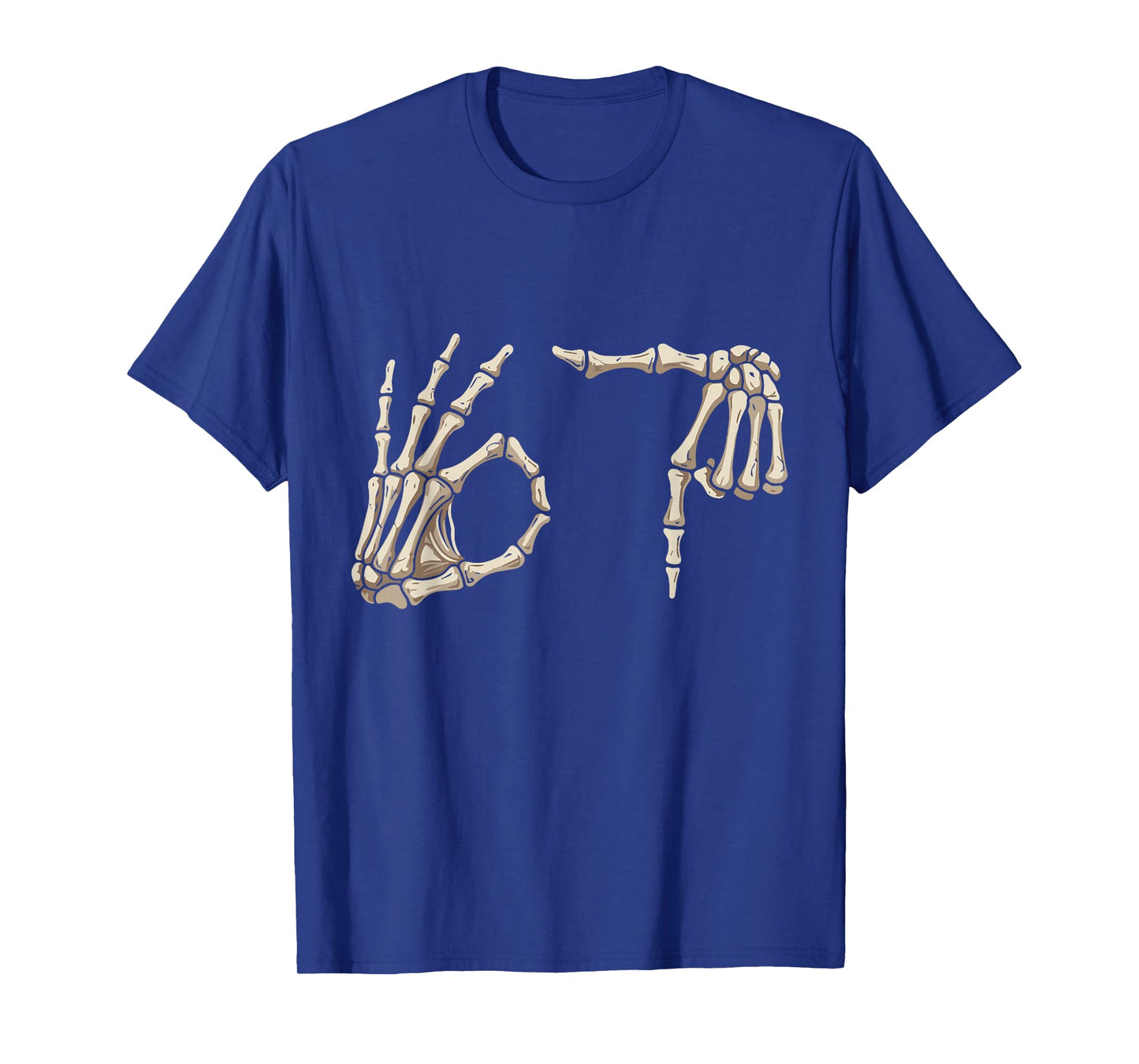 Six Seven 6 7 Meme 67 Skeleton Hand Halloween Costume T-Shirt