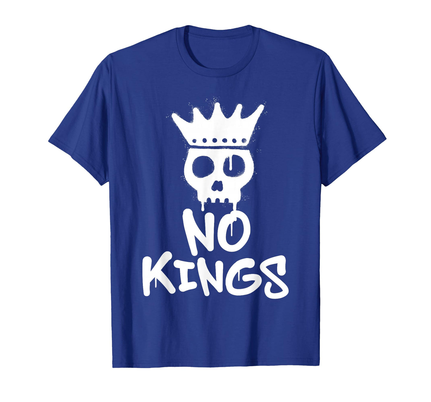 No Kings Day 2025 Protest Sign Skull Nope Men Women Kids T-Shirt