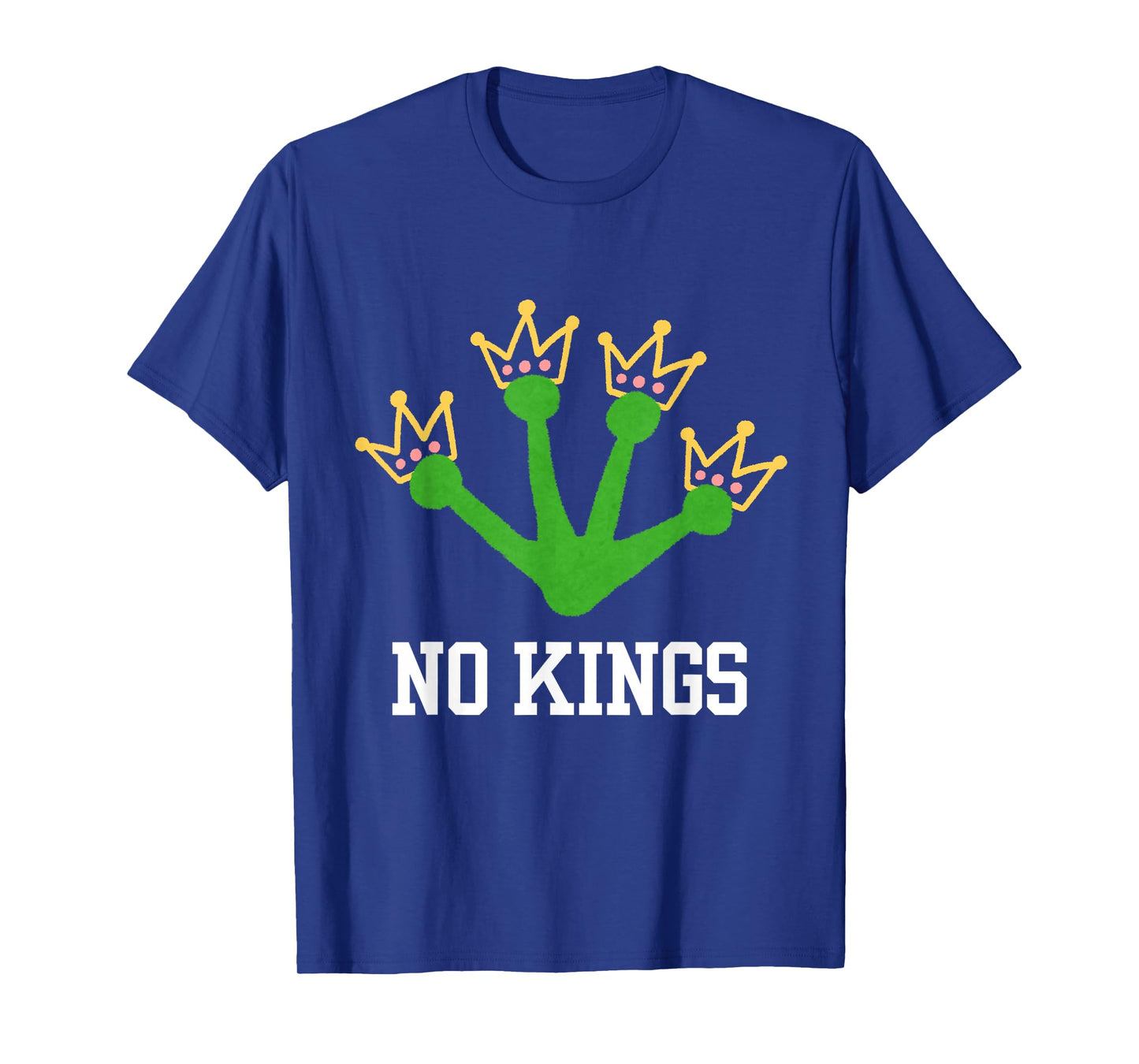 No Kings in America Men Women Frog's Footprint T-Shirt