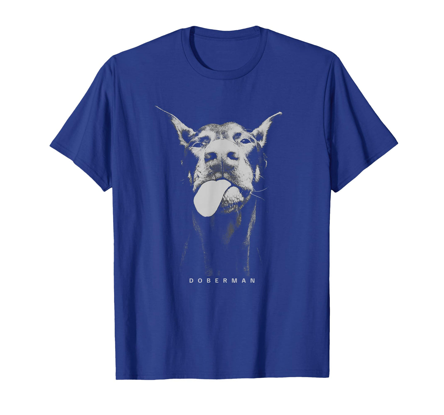 Playful Doberman Serving Attitude with a Tongue-Out Smirk T-Shirt