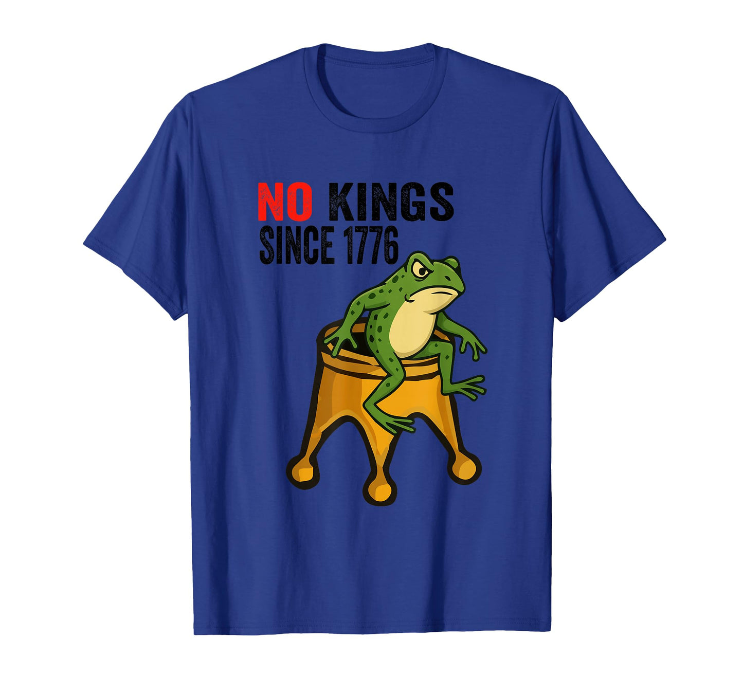 Frog No Kings Funny America October 18 for Men and Women T-Shirt