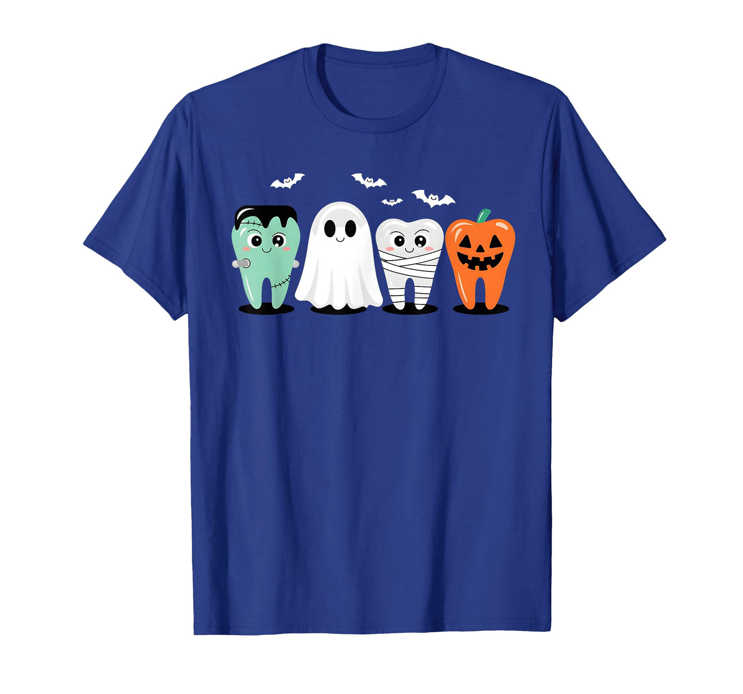 Cute Halloween Dental Tooth Characters Dentist Costume T-Shirt