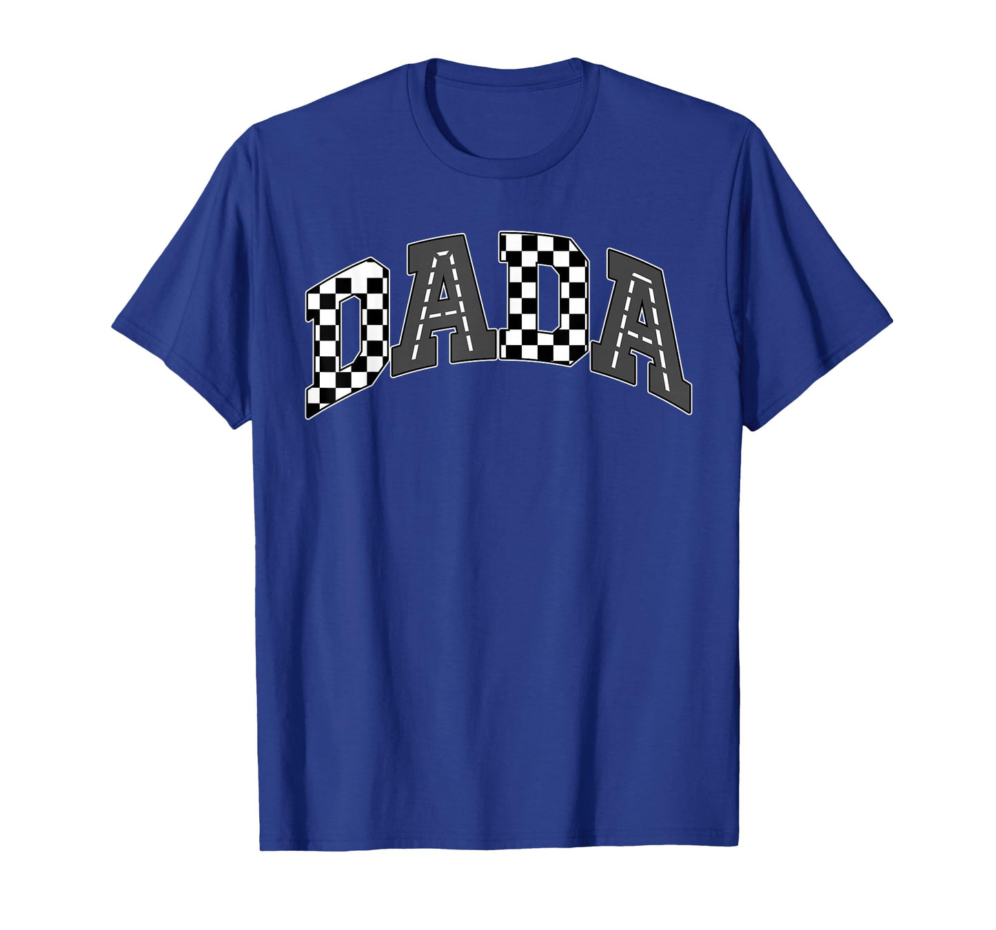 Dada Racing Race Car Checkered Family Birthday Matching T-Shirt