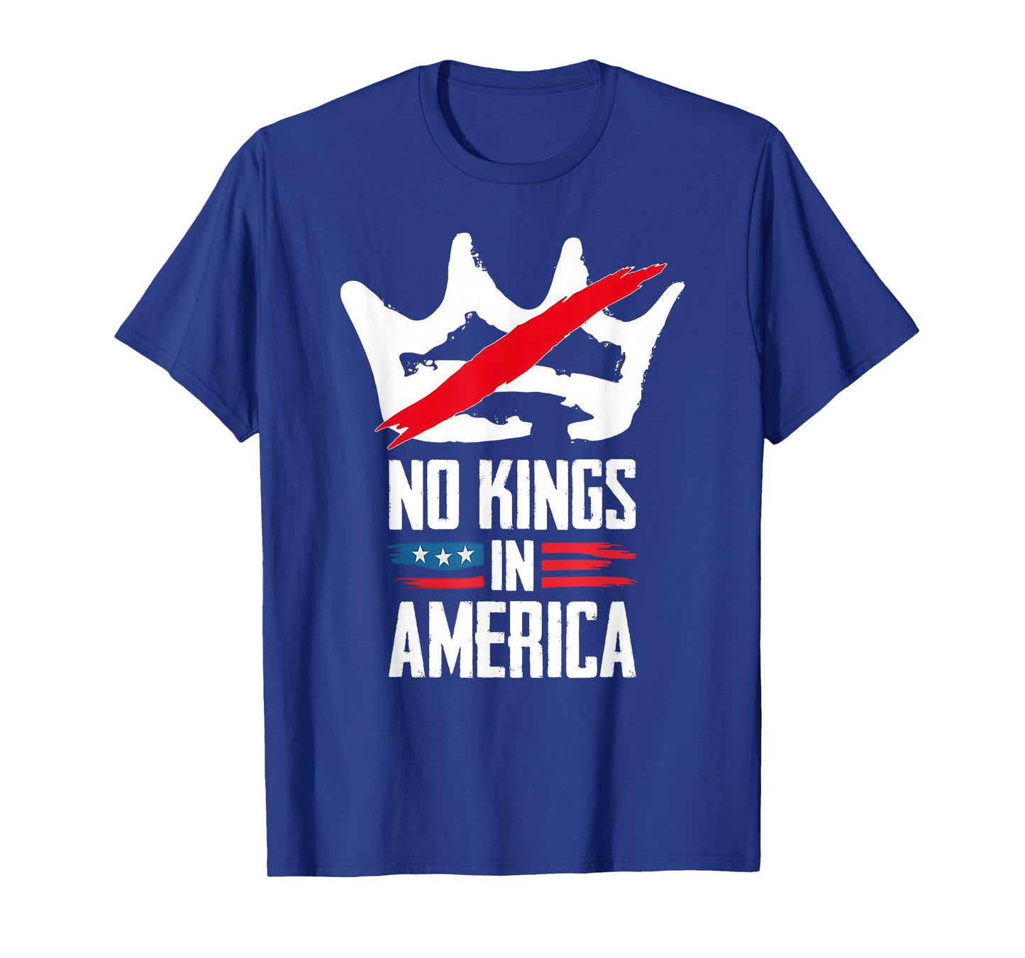 No Kings in America - Crown No Kings Political Protest USA T-Shirt