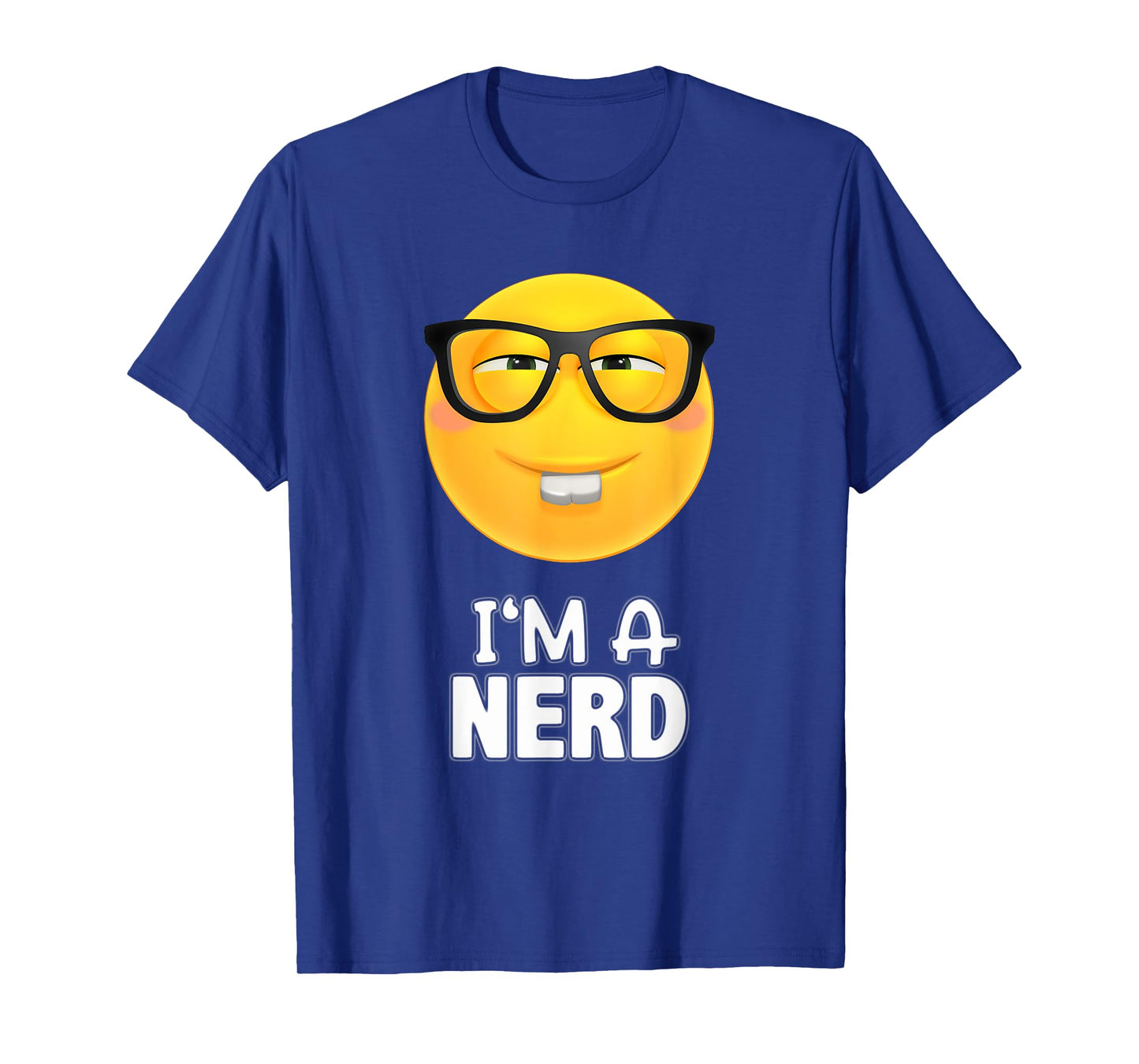I'm A Nerd Glasses Emoticon SHIRT - Yellow Face Tee T-Shirt