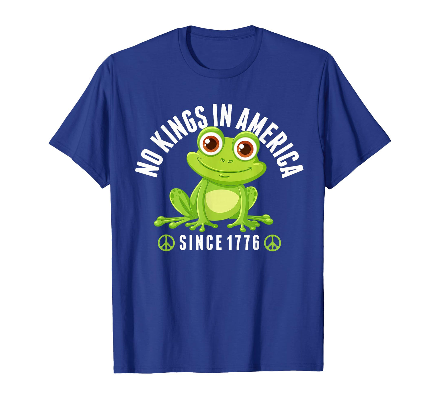 No Kings in America Since 1776 Cute Frog T-Shirt