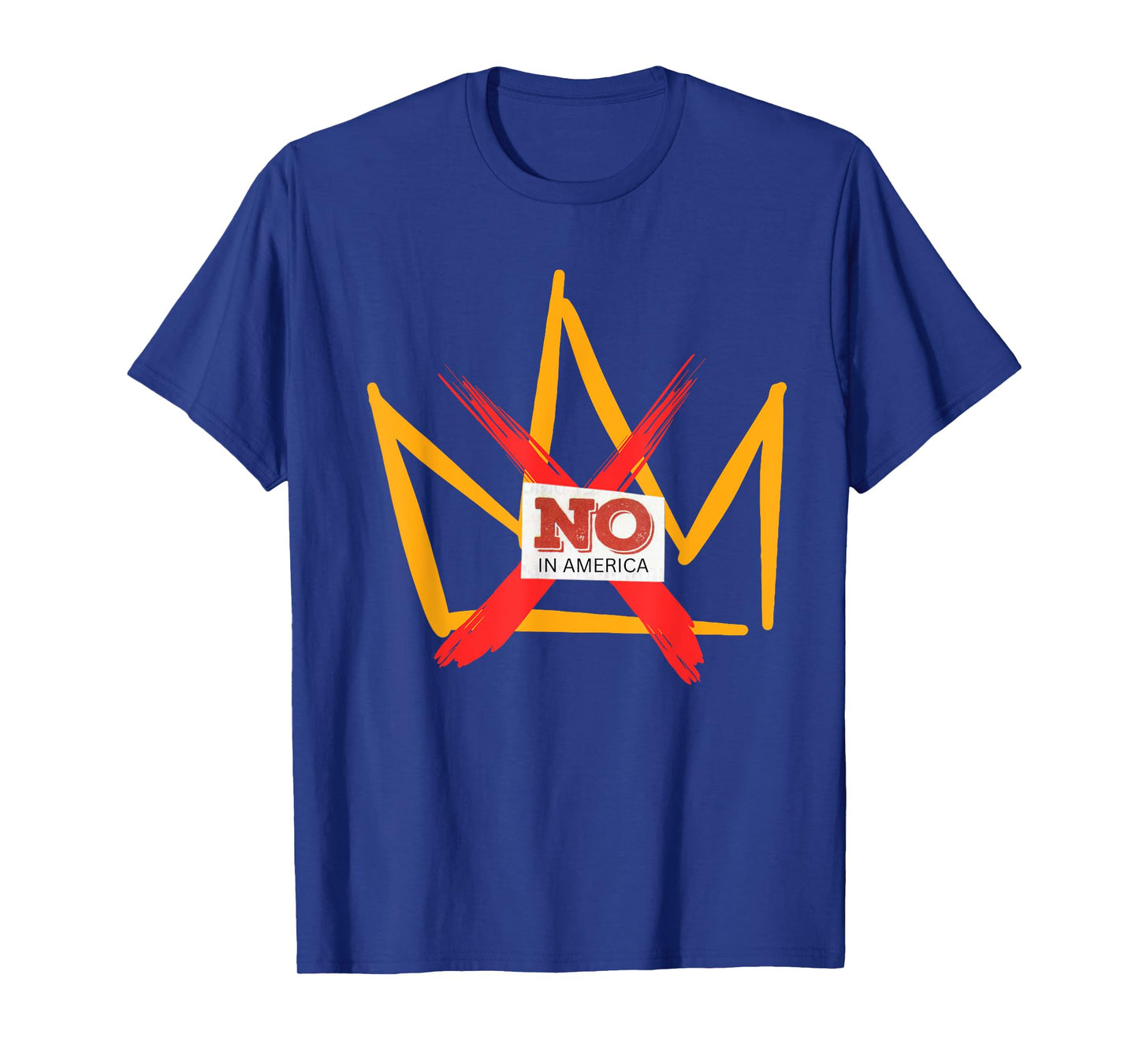 Front and Back "No KINGS in America' double sided design T-Shirt