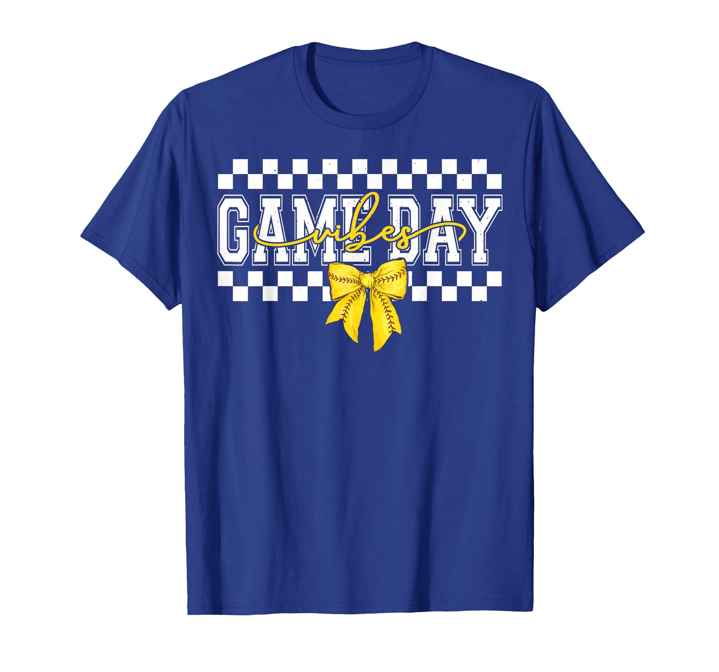 Game Day Vibes Coquette Bow Softball Mama Softball Girl T-Shirt