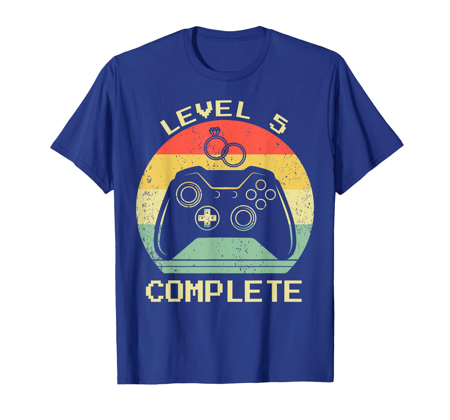 5th Wedding Anniversary Wife Husband Level 5 Complete Gamer T-Shirt