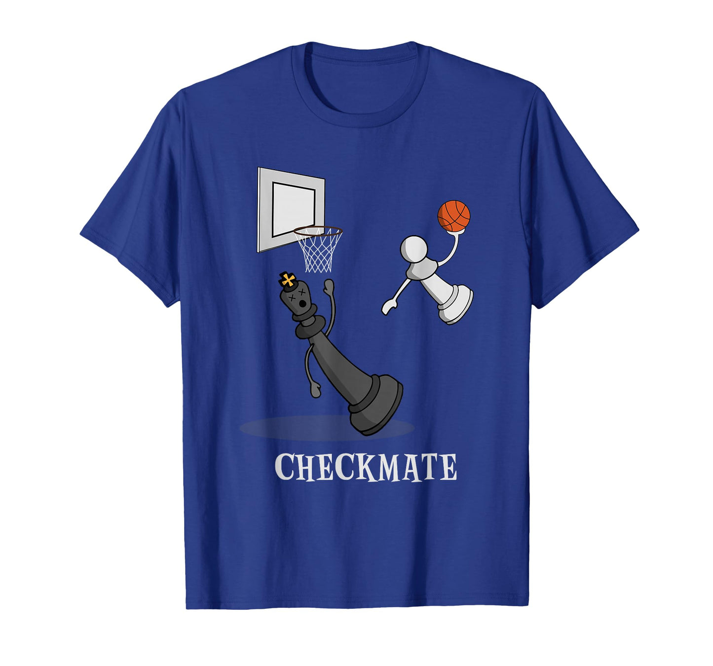 Funny Checkmate Chess Basketball Game Board King Pawn Piece T-Shirt