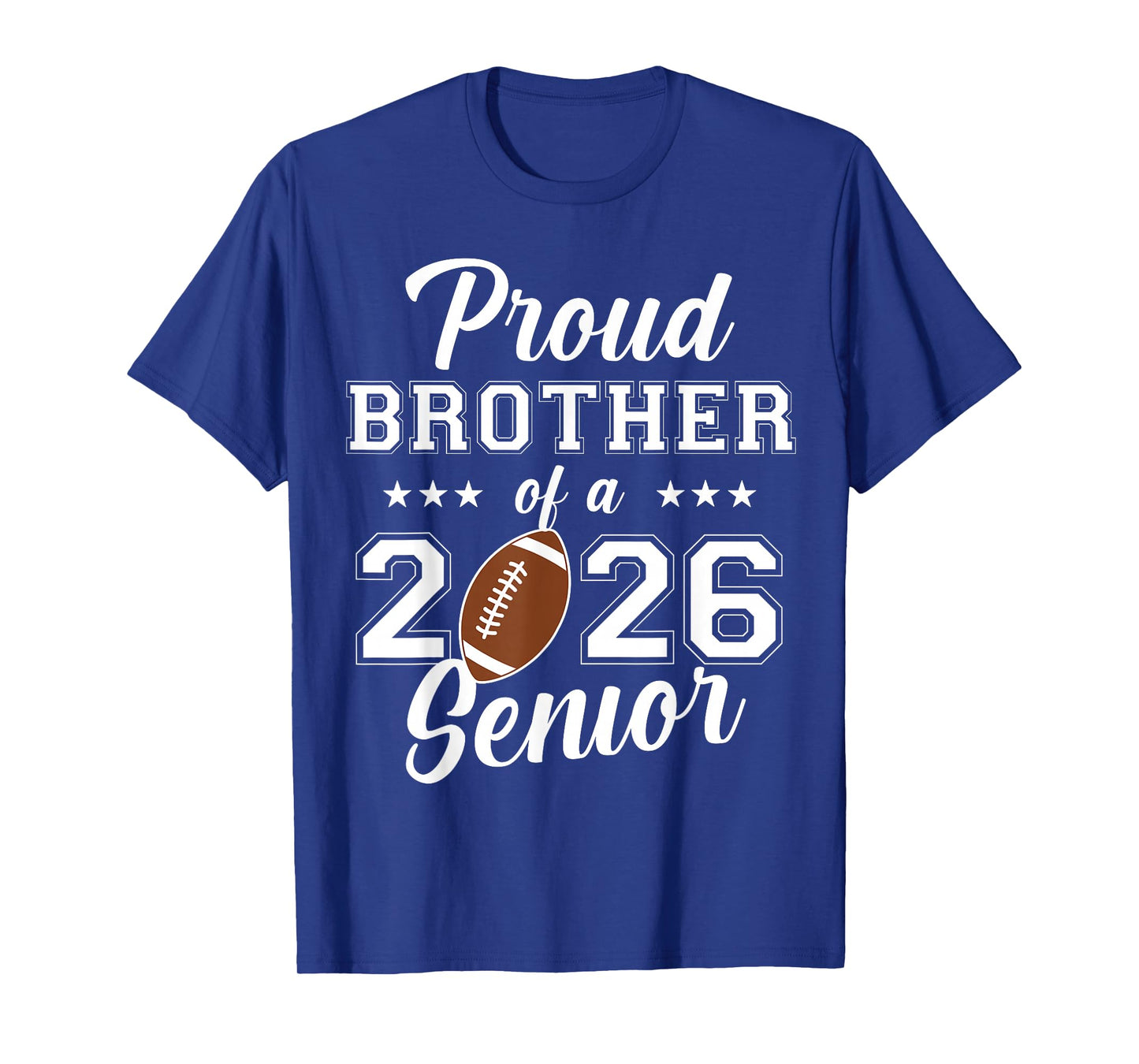 Senior Football Brother Class Of 2026 Graduation Graduate T-Shirt