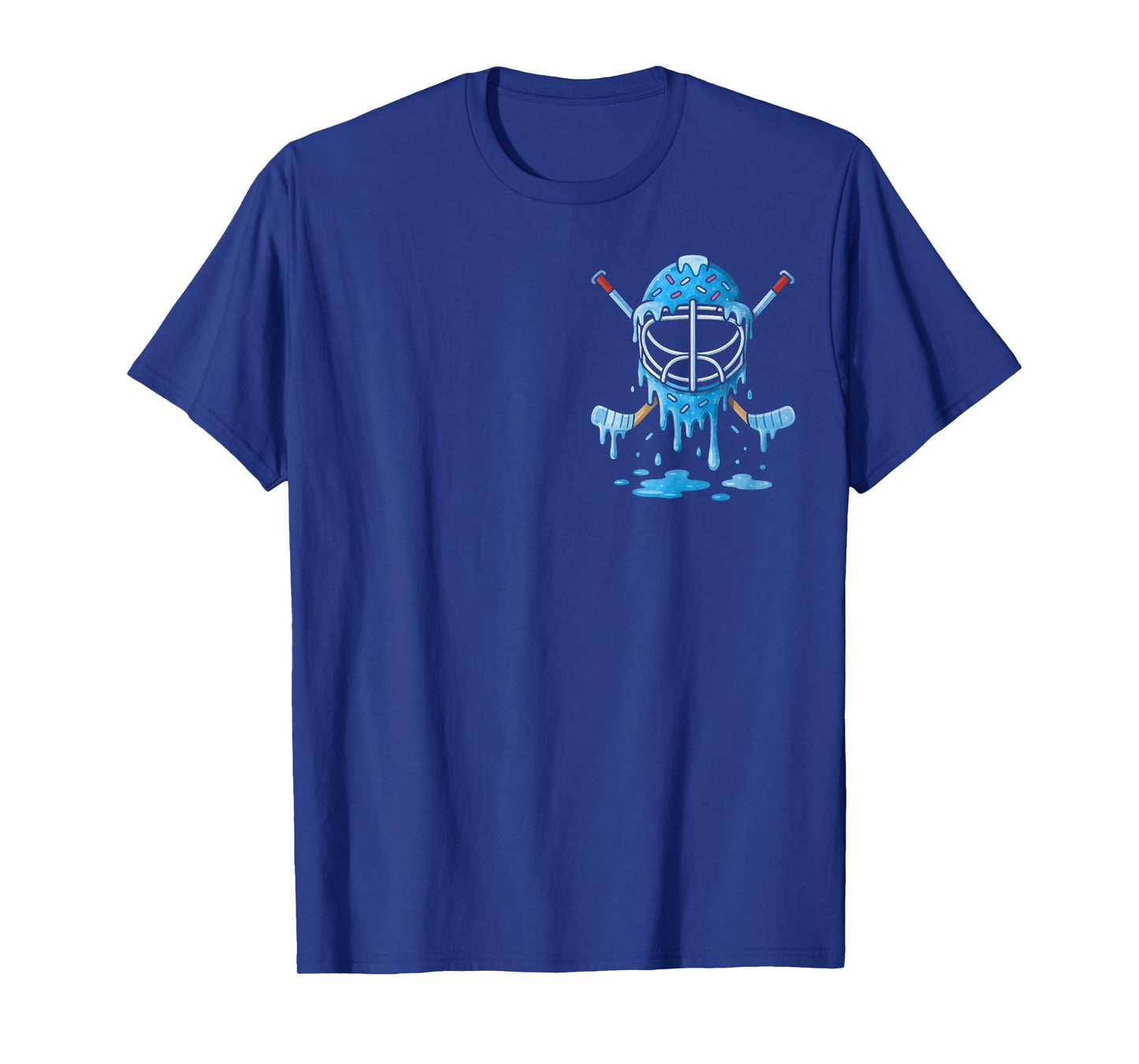 Hockey Ice Cream Drip Boys Girls Ice Hockey Youth Players T-Shirt
