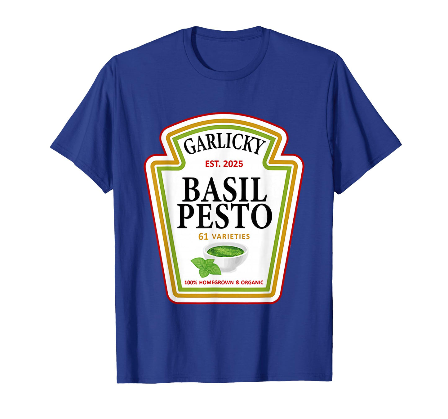 Funny Family Halloween Group Condiments Garlicky Basil Pesto T-Shirt