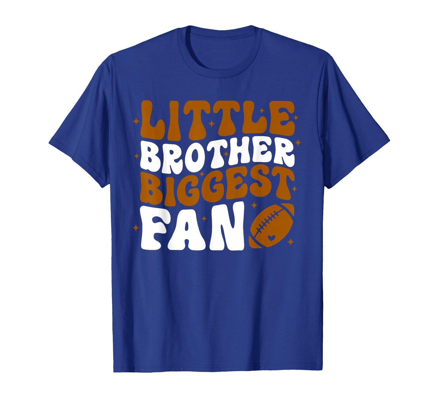 Little Brother Biggest Fan Football Game Day Thanksgiving T-Shirt