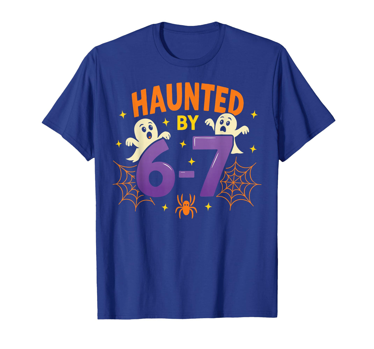 Haunted by 6-7 Halloween Ghosts and Spiders for Boys & Girls T-Shirt