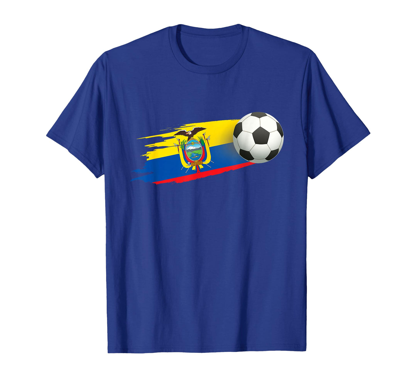 Ecuador Flag Jersey - Soccer Ball Football T-Shirt