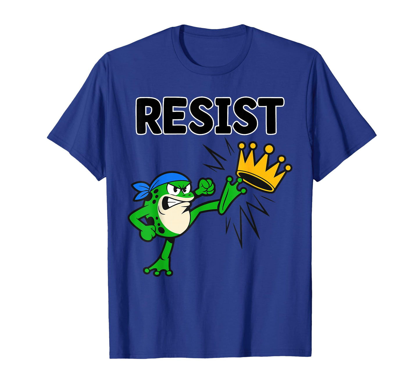 Resist Frog Protest No Kings in America Men Women Portland T-Shirt